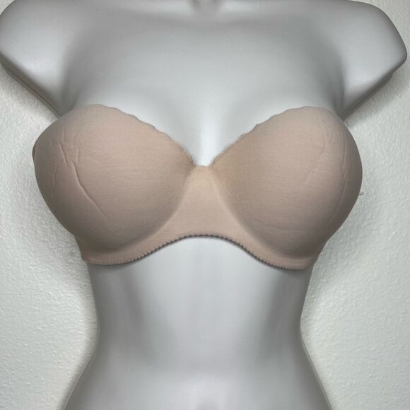 Victorias Secret Angels Secret Embrace Nude Strapless Bra Size 34C NO STRAPS - Picture 3 of 13
